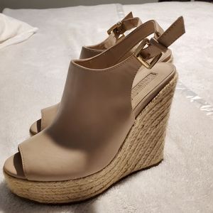 Cute blush pink wedges